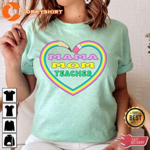 My Mom Is A Teacher Shirt Teacher Mom Mothers Day Sweatshirt