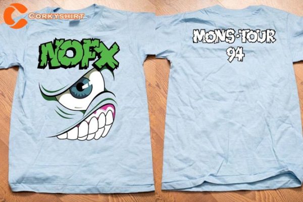 NOFX Punk Rock Band Eyes Mons Monster Tour 94 T-Shirt Anniversary Gift