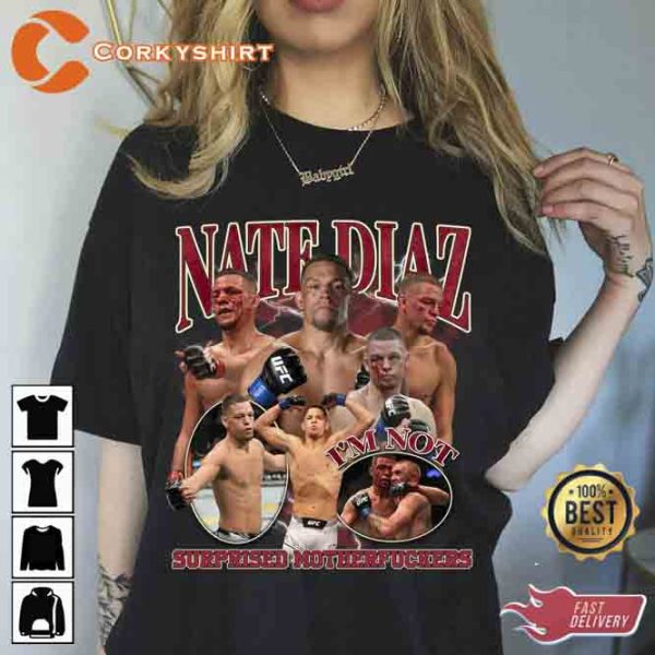 Nate Diaz BJJ Black Belt Vintage Unisex Shirt