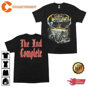 New Obituary The End Complete Album Cover Metal Music Tshirt For Fans