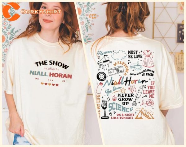 Niall Horan 2 Side The Show Album Track List 2 Sides 2023 Music Tour Shirt