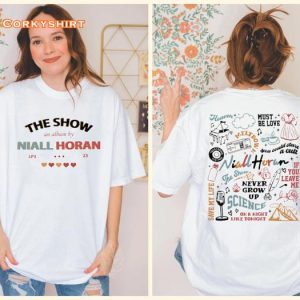 Niall Horan 2 Side The Show Album Track List 2 Sides 2023 Music Tour Shirt2