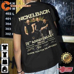 Nickelback Band 1995-2023 Thank You For The Memories Shirt