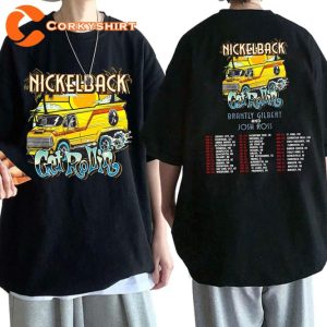 Nickelback Band Concert Get Rollin Tour 2023 New Album Shirt