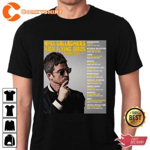 Noel Gallaghers High Flying Birds Summer Tour 2023 Fan Gift Shirt