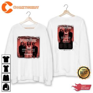 Nothing More with Crown The Empire 2023 Fan Unisex Shirt For Fans3