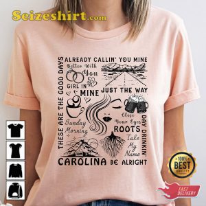 Parmalee Feels Like Carolina Playlist Country Music Fan Gift Tee Shirt