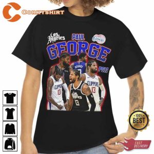 Paul George US Los Angeles Clippers PG-13 Basketball Graphic T-Shirt