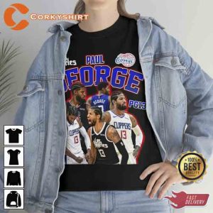 Paul George US Los Angeles Clippers PG-13 Basketball Graphic T-Shirt