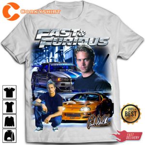 Paul-Walker-Fast-And-Furious-Fast-X-Racing-90s-Vintage-Unisex-Tee-Shirt-2