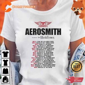Peace Out Aerosmith 2023 Farewell Tour The Black Crowes Time Shirt For Fans1