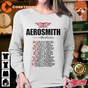 Peace Out Aerosmith 2023 Farewell Tour The Black Crowes Time Shirt For Fans2