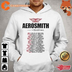 Peace Out Aerosmith 2023 Farewell Tour The Black Crowes Time Shirt For Fans3