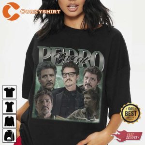 Pedro Pascal Signatures Vintage Inspired T-Shirt