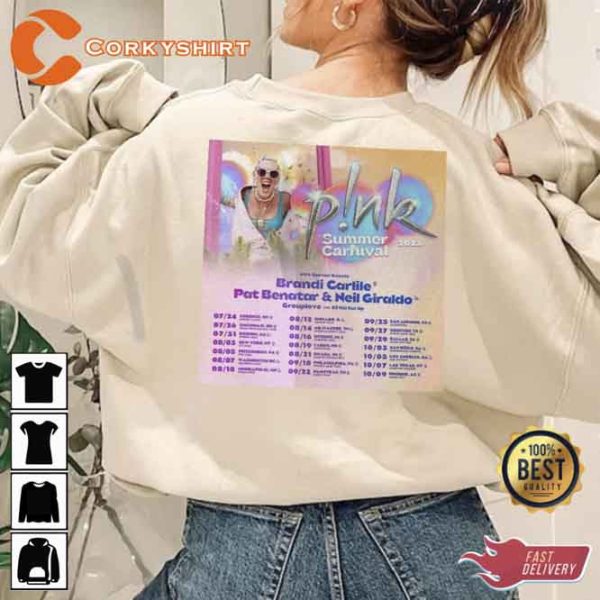 P!nk Summer Carnival Tour 2023 Double Sided Shirt