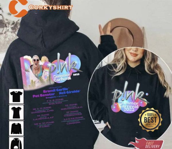 P!nk Summer Carnival Tour UK 2023 Two Sides Shirt