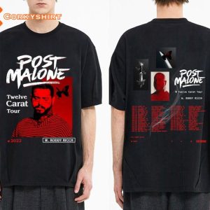 Post Malone Music 2023 Twelve Carat Posty Europe World Tour Shirt