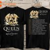 Queen Adam Lambert The Rhapsody Tour 2023 Queen Rock Band T-Shirt