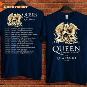 Queen Adam Lambert The Rhapsody Tour 2023 Queen Rock Band T-Shirt4