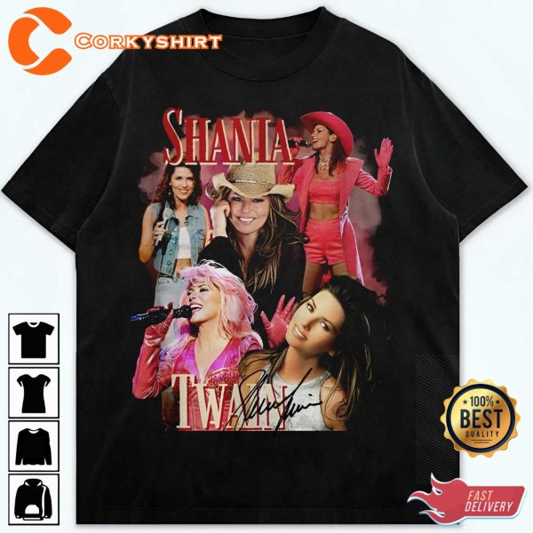 Queen Of Me Rare Shania Twain Tour Country Music Tee Shirt