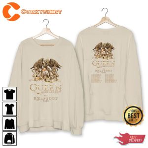 Queen The Rhapsody Tour 2023 Rock Band Queen Fan Anniversary Shirt