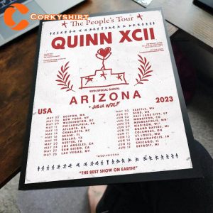 Quinn XCII The Peoples Tour 2023 Summer Concert Poster