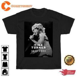 RIP Tina Turner 1939-2023 70s Music Vintage Inspired Memorial T-Shirt