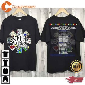 Red Hot Chili Peppers World Tour 2023 Black Summer Unisex Shirt