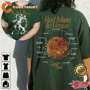 Kali Uchis Red Moon In Venus Album Poster Designed Shirt