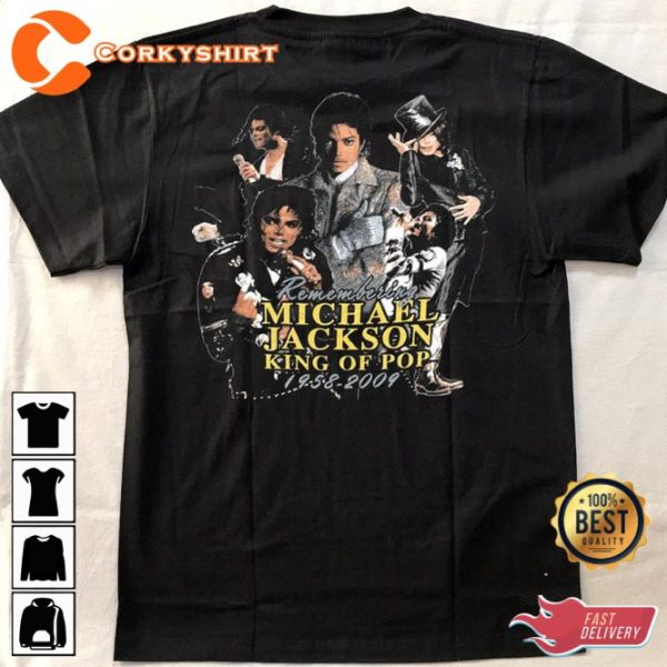 Remembering Michael Jackson King Of Pop Legend 1958 – 2009 Pop Music Icon Shirt