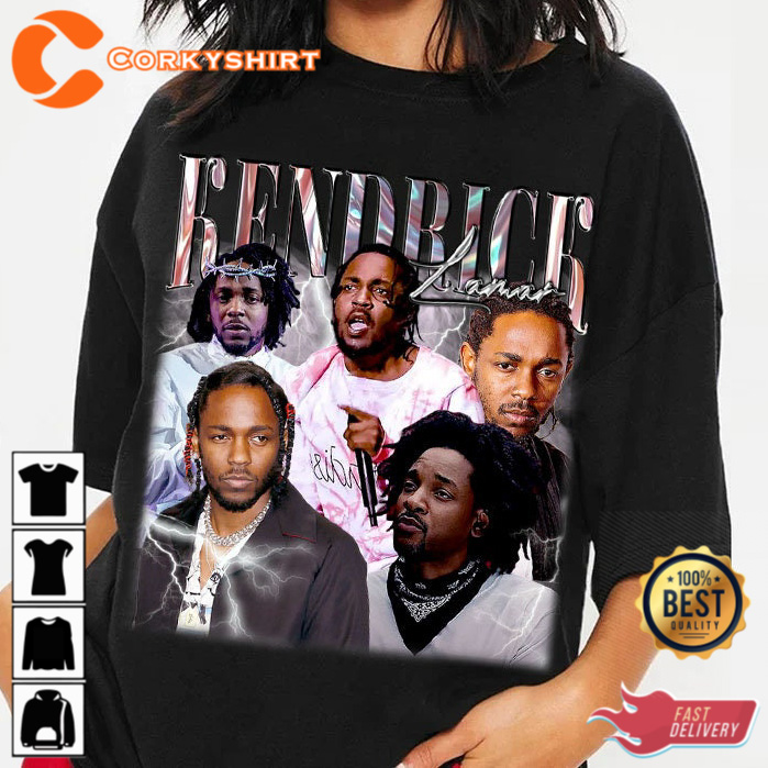 tyfon hemmeligt køkken Retro Kendrick Lamar Unisex T-shirt Music Hip Hop Rap Tee - Corkyshirt