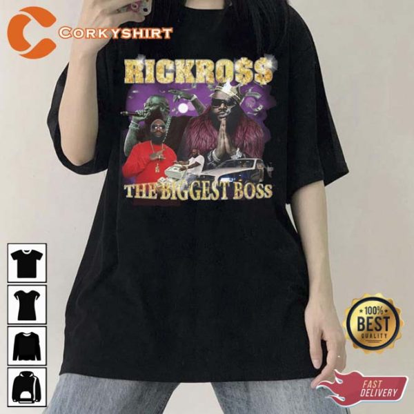 Rick Ross Vintage Inspired The Biggest Boss Graphic Shirt