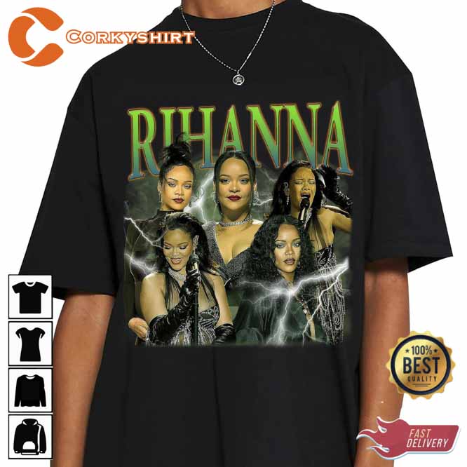 Rihanna Diamonds 90s Tour 2023 2024 Vintage Tshirt - Corkyshirt