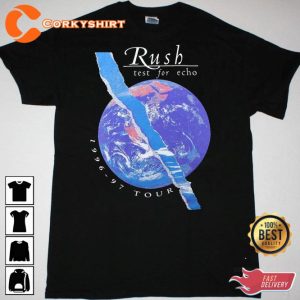 Rush Test For Echo 1996-97 Tour Rock Band Shirt Anniversary Gift For Fans