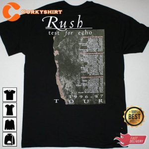 Rush Test For Echo 1996-97 Tour Rock Band Shirt Anniversary Gift For Fans3