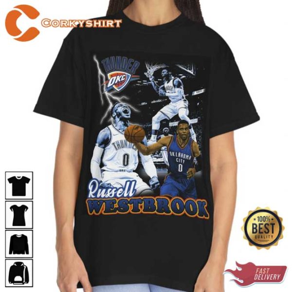 Russell Westbrook Basketball Player Vintage OKC Thunder Shirt