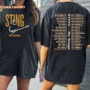 STING MY SONGS 2023 World Tour Music Concert T-Shirt