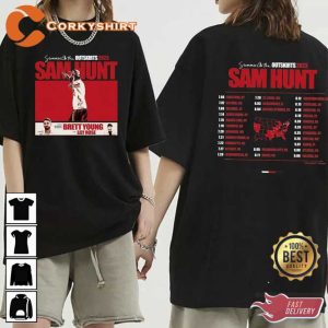 Sam Hunt Summer On The Outskirts 2023 Tour Shirt