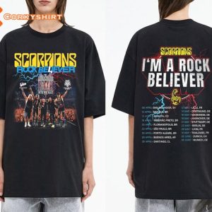 Scorpions The Europe Leg of The 2023 Rock Believer World Tour Fan Shirt