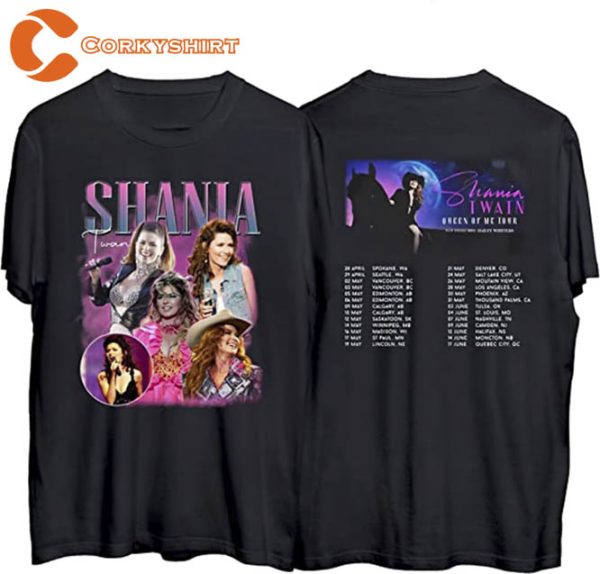 Shania Twain 2023 Queen Of Me Tour Seattle Concert Shirt