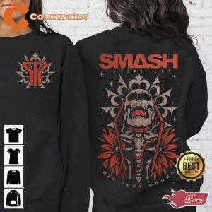 Smash Into Pieces 2023 New Song Six Feet Under Skull Designed Tee