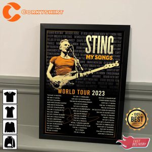 Sting My Songs 2023 World Tour Gift For Fan Poster