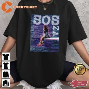 Sza New Bootleg 90s Black T-Shirt1