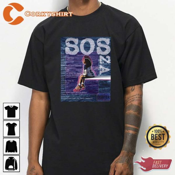 SZA SOS Ctrl Album Kill Bill Music Concert T-Shirt