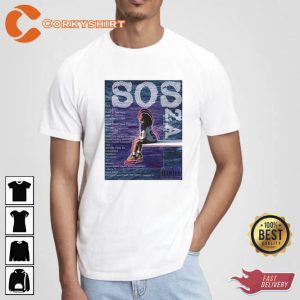 Sza New Bootleg 90s Black T-Shirt4