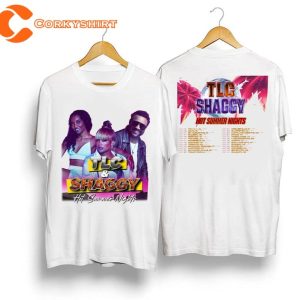 TLC and Shaggy Hot Summer Night Tour 2023 Concert Fan Shirt