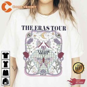 Taylor The Eras Tour Vintage Butterfly Unisex Tee Shirt