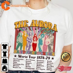 The Aurora Tour 1978 79 World Tour 2023 Album Concert Daisy Jones & the Six Shirt3