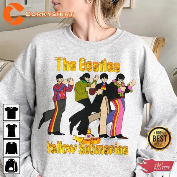 The Beatles The Yellow Submarine Tour Music Festival T-Shirt For Fans
