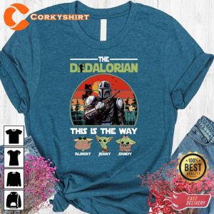 The Dadalorian Baby Yoda This Is The Way Funny Star Wars Fathers Day Shirt